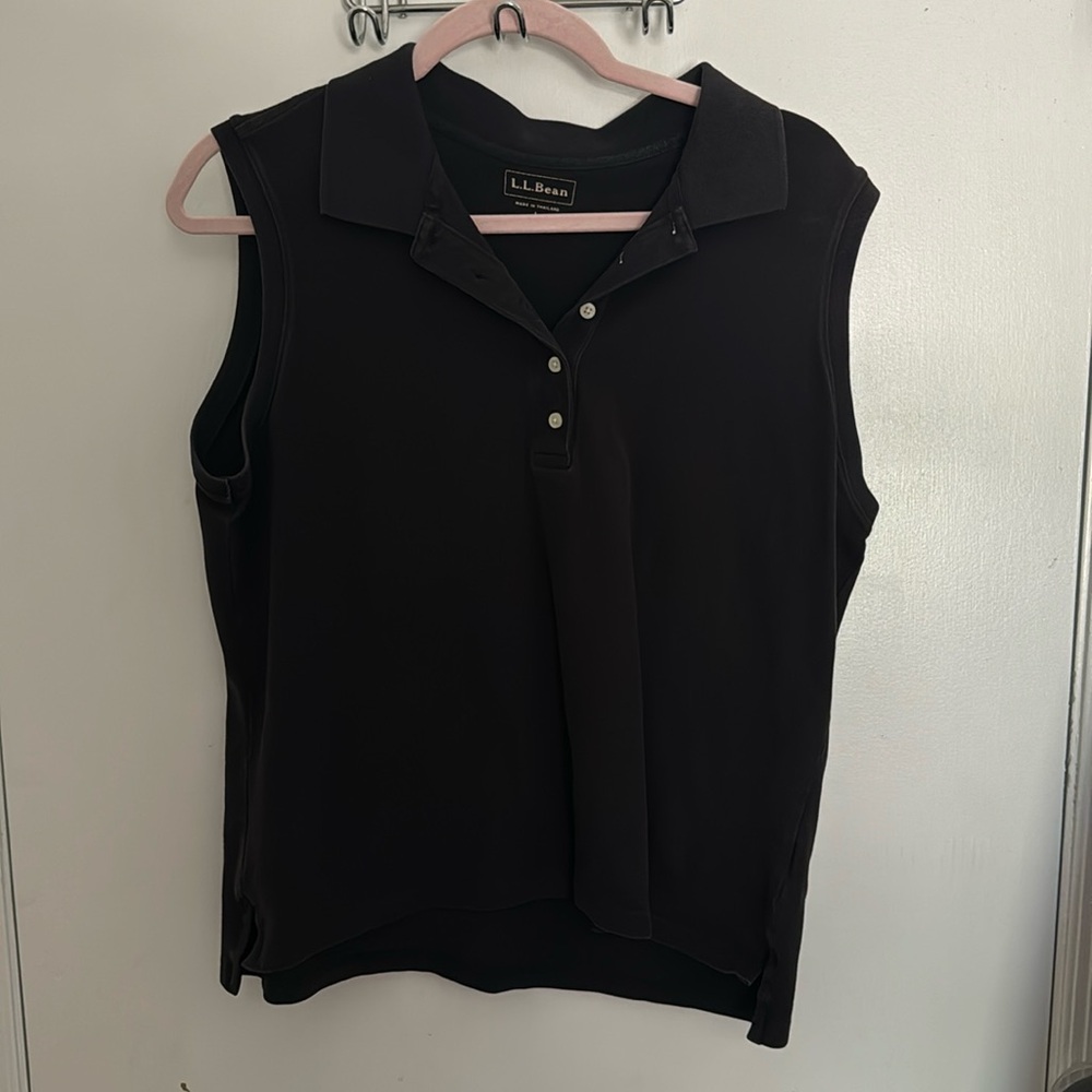 L.L. Bean women’s large sleeveless polo